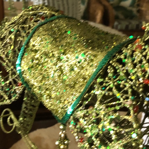 NWT Large Christmas Sparkle Rocking Horse - Picture 3 of 7
